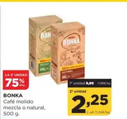 Alimerka BONKA Café molido mezcla o natural oferta