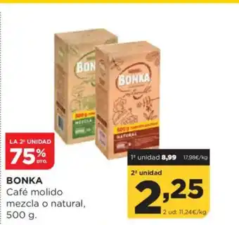 Alimerka BONKA Café molido mezcla o natural oferta