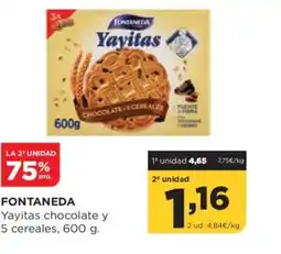 Alimerka FONTANEDA Yayitas chocolate y 5 cereales oferta