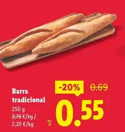 Lidl Barra tradicional oferta