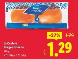Lidl LA CESTERA Burger brioche oferta