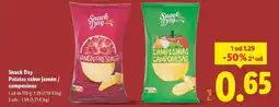 Lidl SNACK DAY Patatas sabor jamón / campesinas oferta