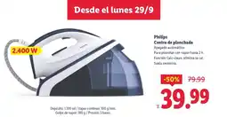 Lidl PHILIPS Centro de plancha oferta