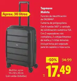 Lidl Topmove Maleta oferta