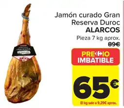 Carrefour ALARCOS Jamón curado Gran Reserva Duroc oferta