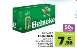 Carrefour HEINEKEN Cerveza oferta