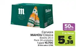 Carrefour MAHOU Cerveza Clásica oferta