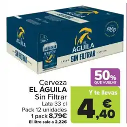 Carrefour EL ÁGUILA Cerveza Sin Filtrar oferta