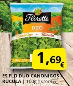 Supermercados MAS FLORETTE Es flo duo canonigos recula oferta