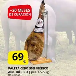 Supermercados MAS Paleta cebo 50% ibérico aire ibérico oferta