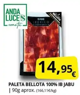 Supermercados MAS Paleta bellota 100% ib jabu oferta