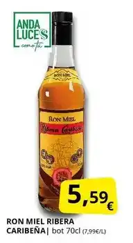 Supermercados MAS Anda - ron miel oferta