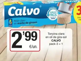 SPAR Fragadis Calvo - tonyina clara en oli de gira-sol oferta