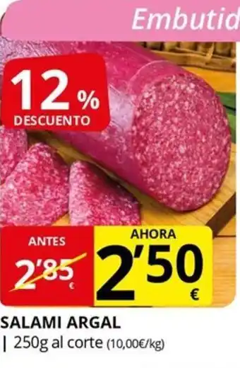 Supermercados MAS ARGAL Salami oferta