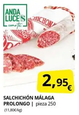 Supermercados MAS Salchichón málaga prolongo oferta