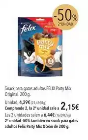 El Corte Inglés Purina - snack para gatos adultos party mix oferta