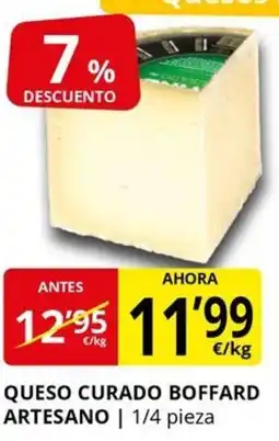 Supermercados MAS Queso curado boffard artesano oferta