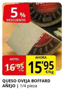 Supermercados MAS Queso oveja boffard añejo oferta