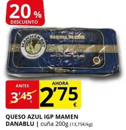 Supermercados MAS Queso azul igp mamen danablu oferta