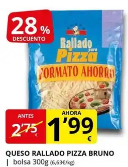 Supermercados MAS Queso rallado pizza bruno oferta