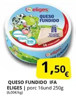 Supermercados MAS IFA ELIGES Queso fundido oferta
