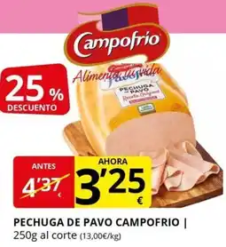 Supermercados MAS CAMPOFRIO Pechuga de pavo oferta