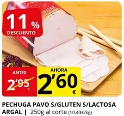 Supermercados MAS ARLA Pechuga pavo s/gluten s/lactosa oferta