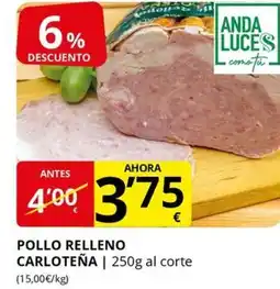Supermercados MAS Pollo relleno carloteña oferta