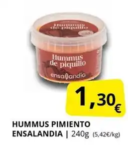 Supermercados MAS Hummus pimiento ensalandia oferta