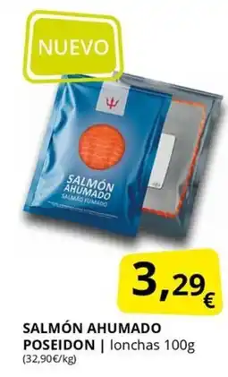 Supermercados MAS Salmón ahumado poseidon oferta