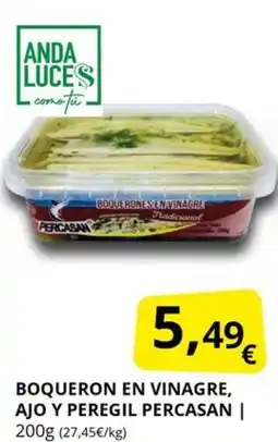 Supermercados MAS Boqueron en vinagre, ajo y peregil percasan oferta