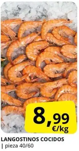 Supermercados MAS Langostinos cocidos oferta