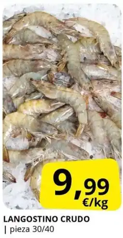 Supermercados MAS Langostino crudo oferta