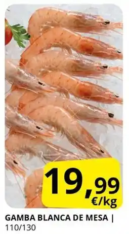 Supermercados MAS Gamba blanca de mesa oferta