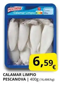 Supermercados MAS PESCANOVA Calamar limpio oferta
