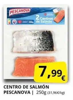 Supermercados MAS PESCANOVA Centro de salmón oferta