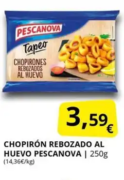 Supermercados MAS PESCANOVA Chopirón rebozado al huevo oferta