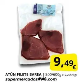 Supermercados MAS Atún filete barea oferta
