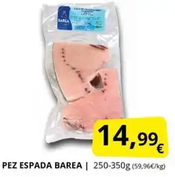 Supermercados MAS Pez espada barea oferta
