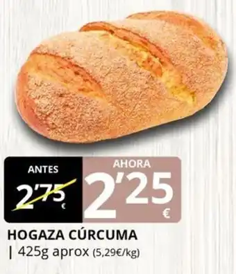 Supermercados MAS Hogaza cúrcuma oferta