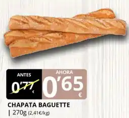 Supermercados MAS Chapata baguette oferta