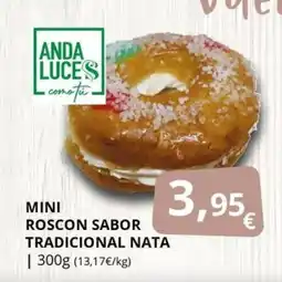 Supermercados MAS Mini roscon sabor tradicional nata oferta