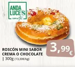 Supermercados MAS Roscón mini sabor crema o chocolate oferta