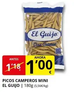 Supermercados MAS EL GUIJO Picos camperos mini oferta