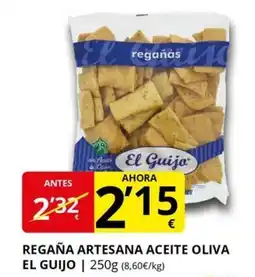 Supermercados MAS EL GUIJO Regaña artesana aceite oliva oferta