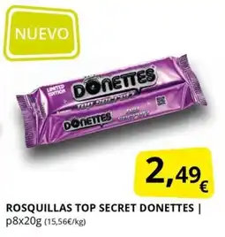 Supermercados MAS DONETTES Rosquillas top secret oferta