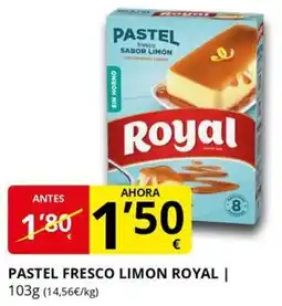 Supermercados MAS ROYAL Pastel fresco limon oferta