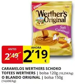 Supermercados MAS Caramelos werthers schoko tofees werthers o blando original oferta