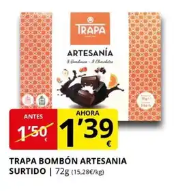 Supermercados MAS TRAPA bombón artesania surtido oferta