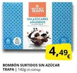 Supermercados MAS TRAPA Bombón surtidos sin azúcar oferta